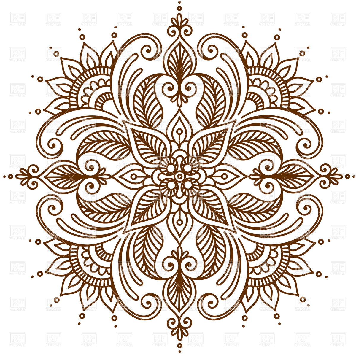 1200x1200 Round Mehndi Element Ornament Vector Image Of Backgrounds