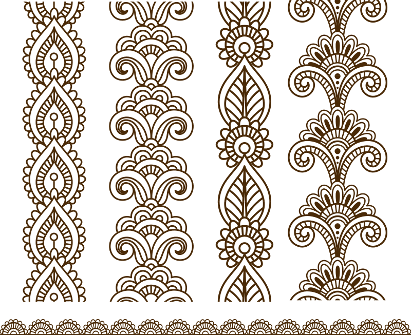 800x653 Henna Mehndi Vector Art Free Vector Free Download Vector Graphic Art