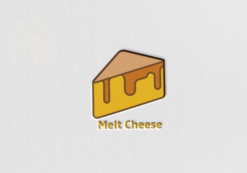 500x350 Melt Cheese Logo Logo Design Template