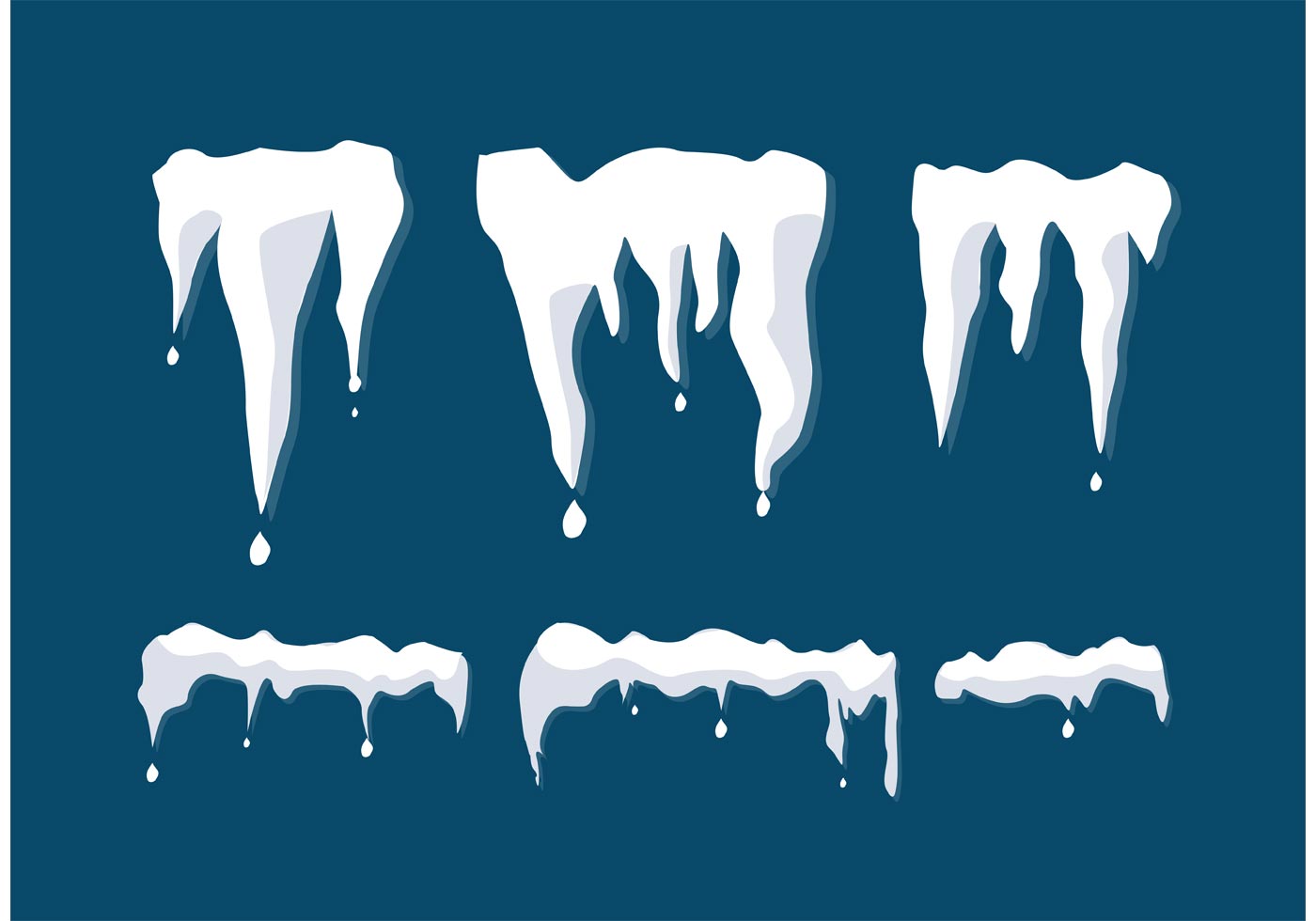 1400x980 Melting Snow Free Vector Art