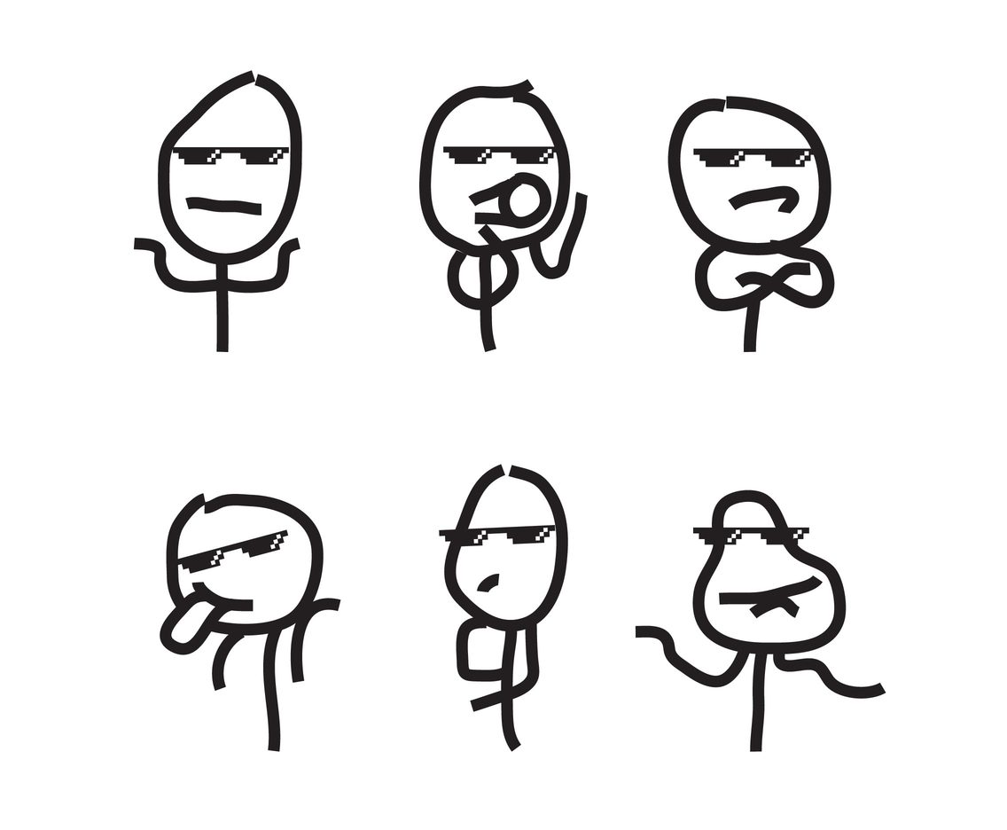 1136x936 Funny Meme Character Vector Vector Art Graphics