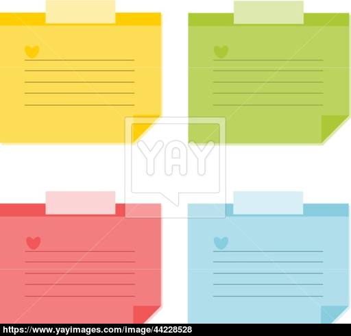 512x490 Love Memo Vector