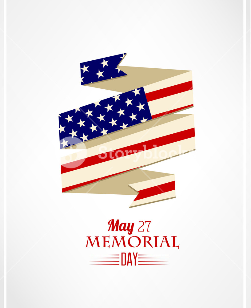 Memorial Day Vector Illustration With Ribbon Royalty Free Stock 816x1000 Memorial Day Vector Illustration With Ribbon Royalty Free Stock