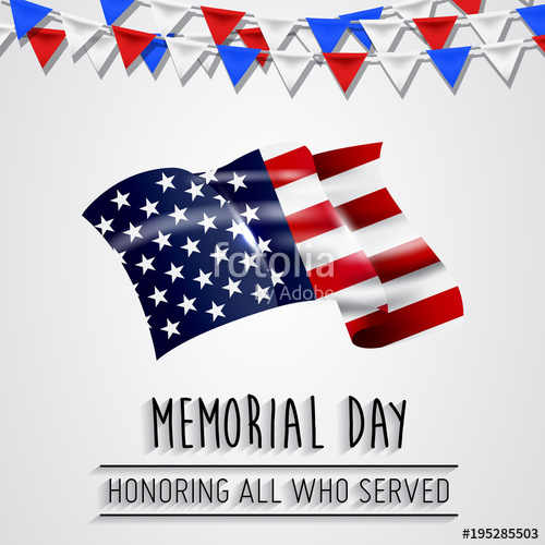 Memorial Day Vector Design Honoring All Who Served Banner 500x500 Memorial Day Vector Design Honoring All Who Served Banner