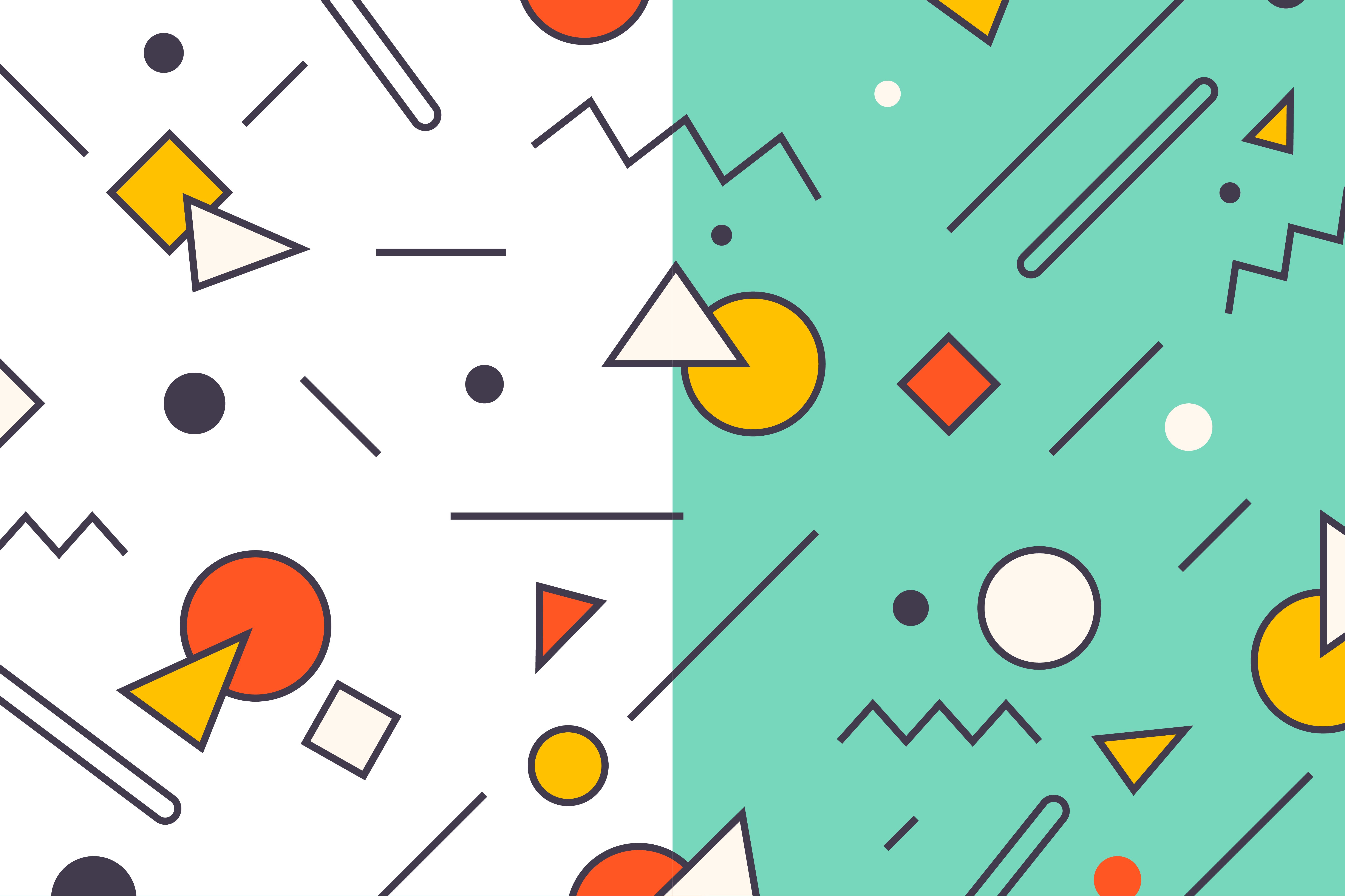 Free Memphis Pattern Geometric Vector Frebers 6250x4167 Free Memphis Pattern Geometric Vector Frebers