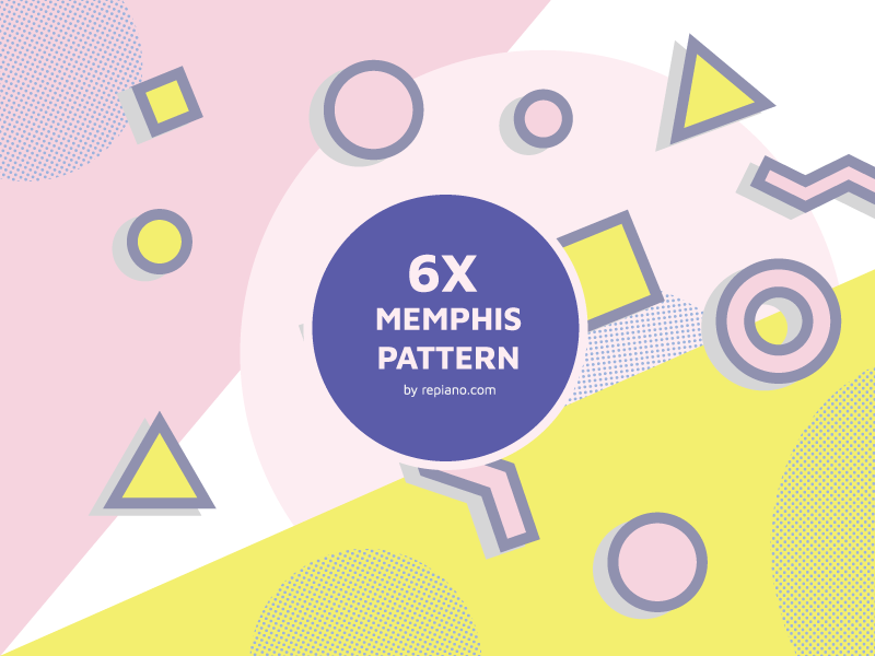 Memphis Style Pattern Pack 800x600 Memphis Style Pattern Pack