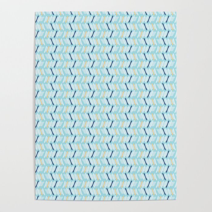 Memphis Style Geometric Stripes Seamless Vector Pattern Poster 700x700 Memphis Style Geometric Stripes Seamless Vector Pattern Poster