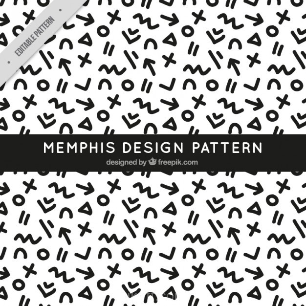 Black And White Memphis Pattern Vector Free Download 626x626 Black And White Memphis Pattern Vector Free Download