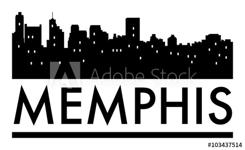Memphis Skyline Vector
