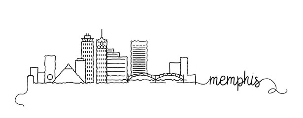 Memphis Skyline Vector at Vectorified.com | Collection of Memphis ...