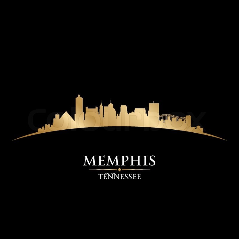 800x800 Memphis Tennessee City Skyline Stock Vector Colourbox