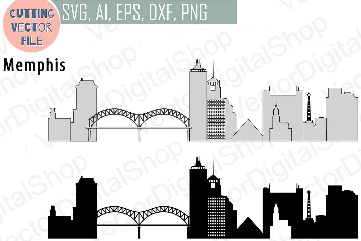 1158x772 Memphis Vector, Tennessee Skyline Usa City, Png