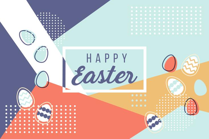 735x490 Happy Easter Memphis Vector