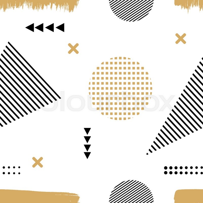 800x800 Memphis Style The Seamless Texture Of Stock Vector Colourbox