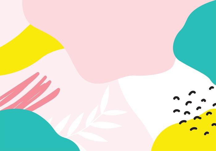 700x490 Pastel Memphis Vector Design