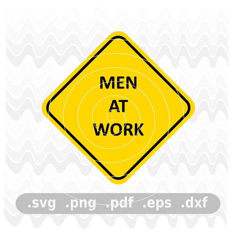 794x805 Men At Work Vector Graphic Design Digital File Design For Etsy