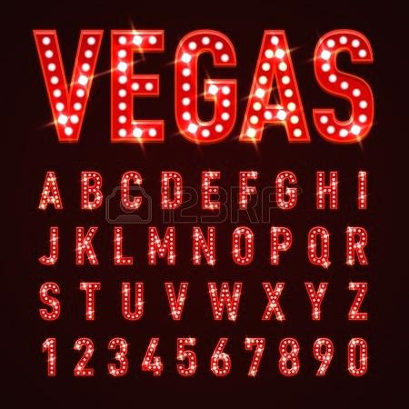 450x450 Red Light Bulbs Retro Volumetric Signboard Letters With Stock