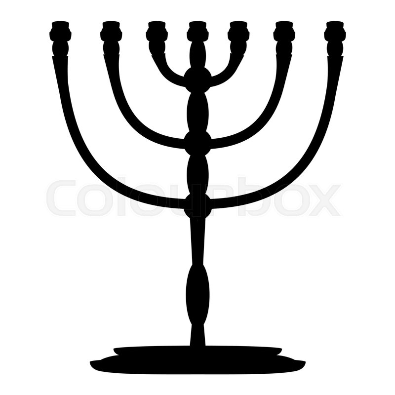 800x800 Menorah, Vector Illustration Religion Stock Vector Colourbox