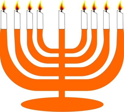 407x368 Menorah Free Vector Download