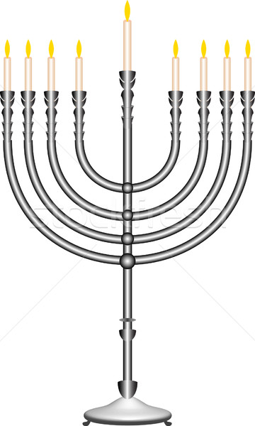 360x600 Menorah Vector Graphic Clip Art Vector Illustration Damon