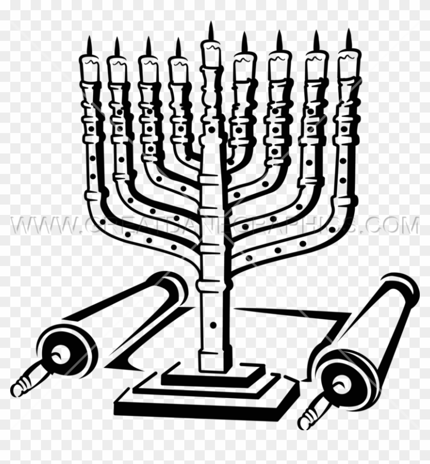 840x907 Picture Black And White Menorah Dreidel Production
