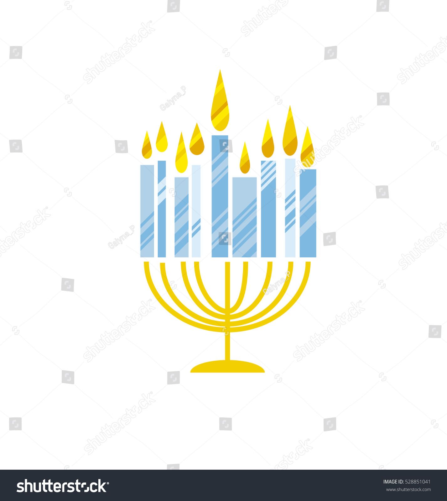1427x1600 Hanukkah Menorah Vector Illustration Jewish Candles Simple Vector