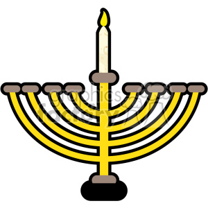 300x300 Menorah Flat Vector Art Clipart Royalty Free Gif, Png