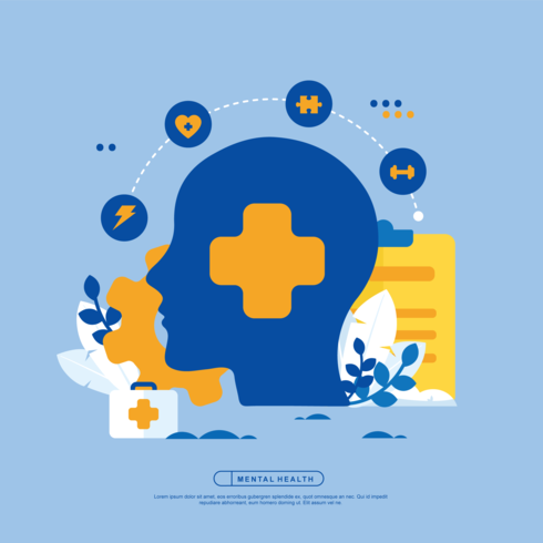 490x490 Mental Health Vector