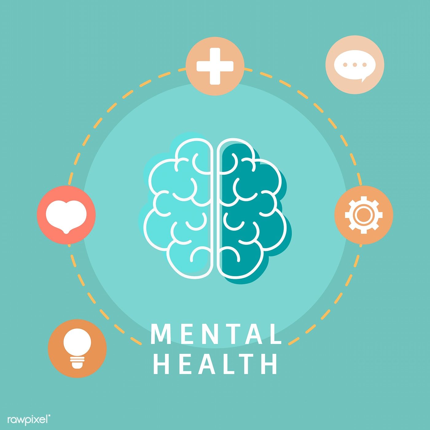 1400x1400 Mental Health Understanding The Brain Vector Free Image
