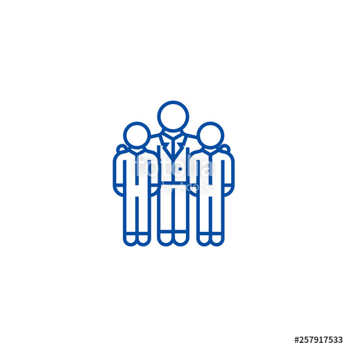 500x500 Mentor,mentorship,coaching Line Concept Icon Mentor,mentorship