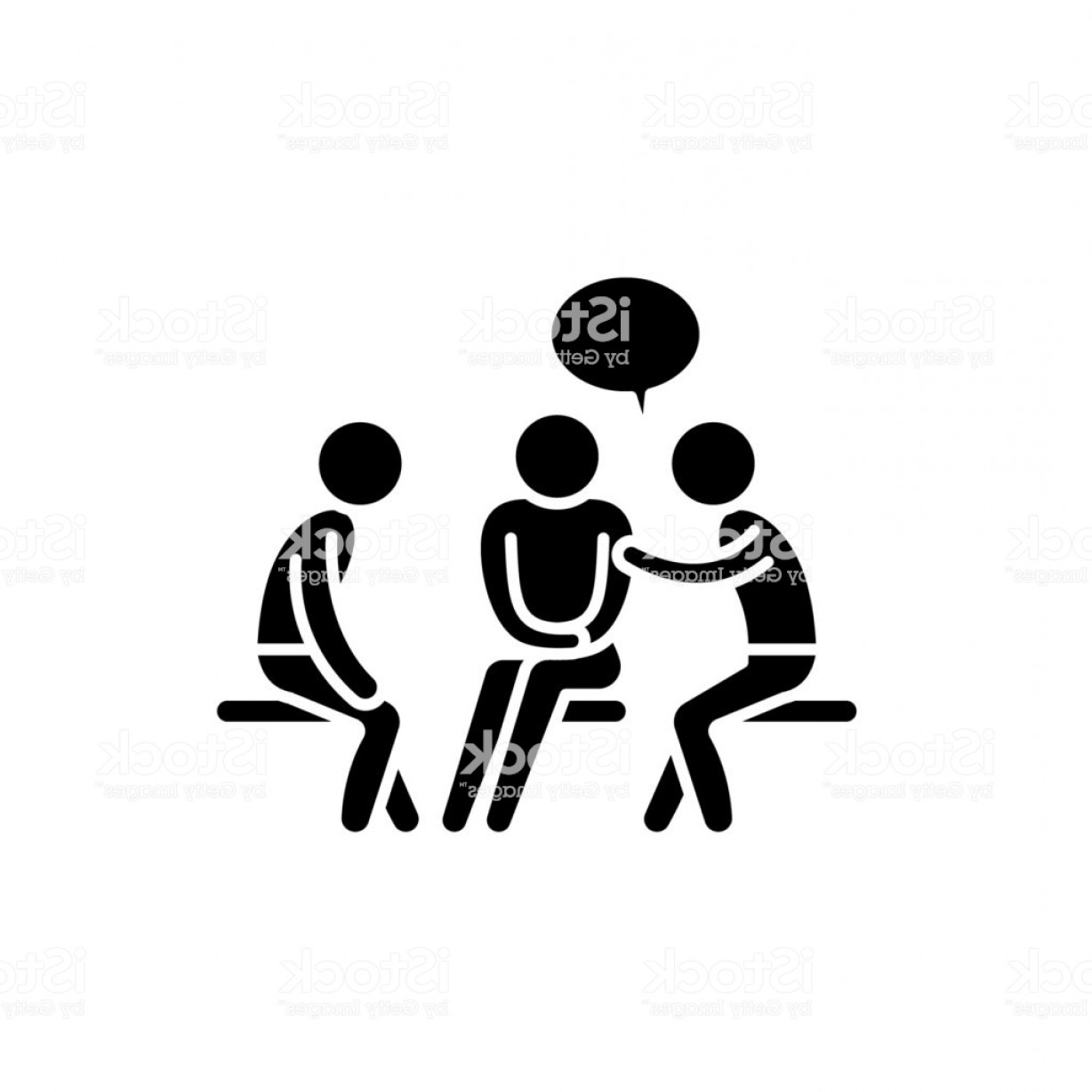 1228x1228 Mentorship Black Icon Vector Sign On Isolated Background