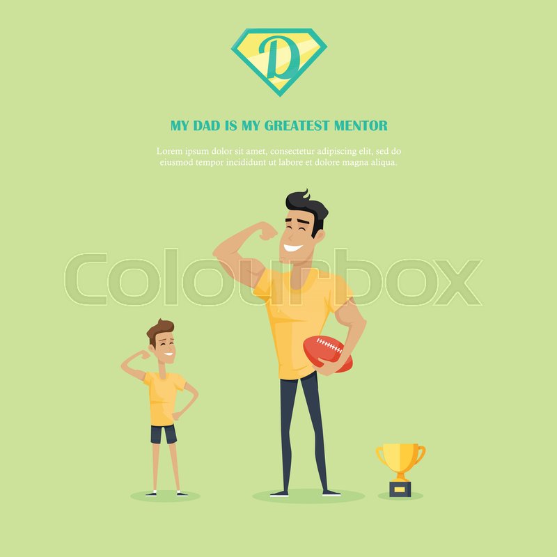 800x800 My Dad Is Greatest Mentor Vector Stock Vector Colourbox