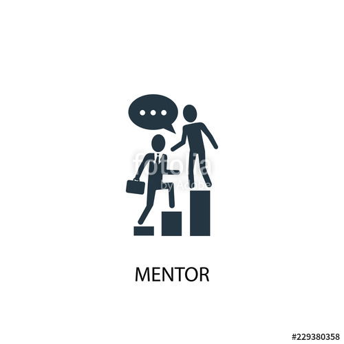 500x500 Mentor Icon Simple Element Illustration Mentor Concept Symbol