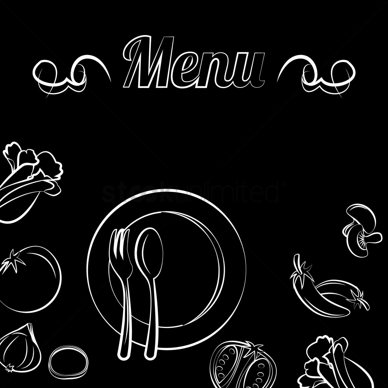 Menu Background Vector Image 1300x1300 Menu Background Vector Image