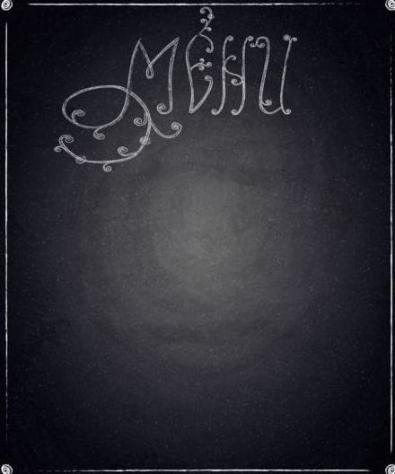 Restaurant Menu With Blackboard Background Vector 440x528 Restaurant Menu With Blackboard Background Vector