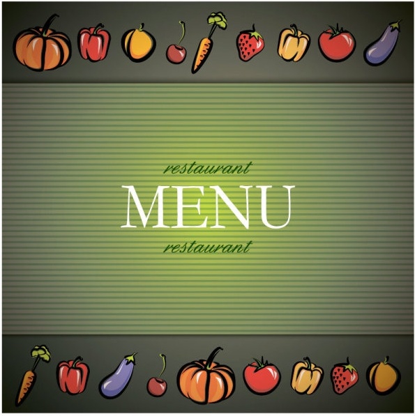Vegetable Menu Background Vector Free Vector In Encapsulated 595x597 Vegetable Menu Background Vector Free Vector In Encapsulated