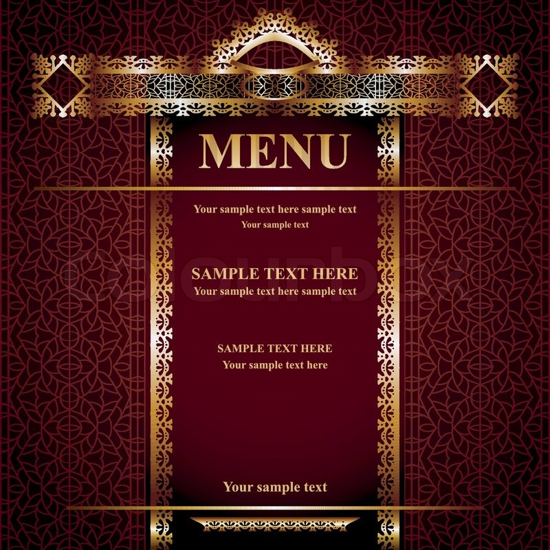 Vintage Vector Gold Frame On Red Menu Stock Vector Colourbox 800x800 Vintage Vector Gold Frame On Red Menu Stock Vector Colourbox