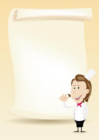 Woman Chef Restaurant Poster Menu Background 346x490 Woman Chef Restaurant Poster Menu Background