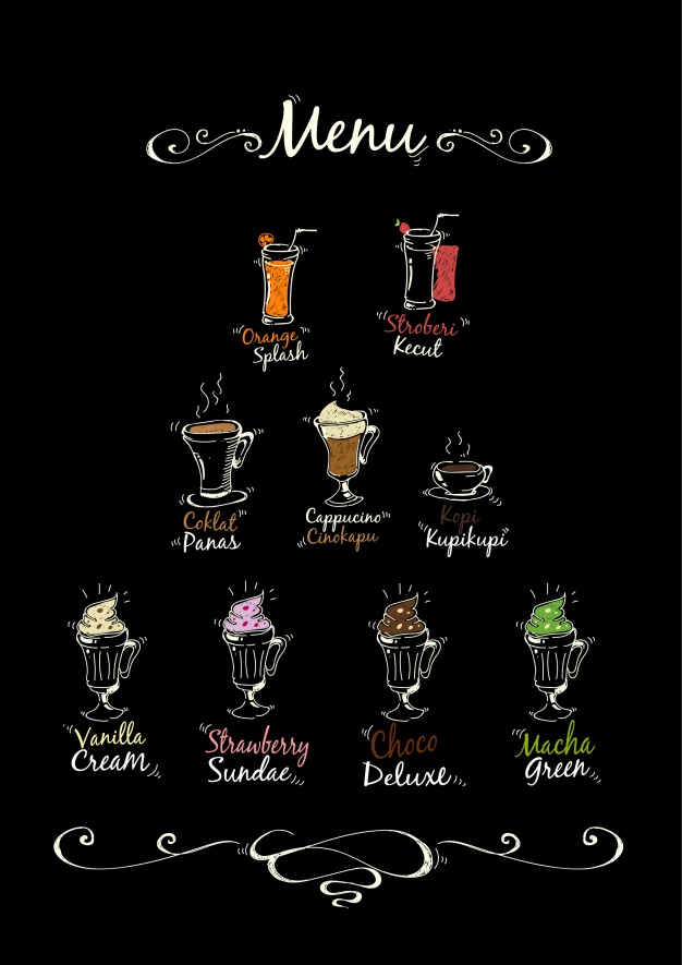 Drink Menu Background Vector Free Download 626x885 Drink Menu Background Vector Free Download