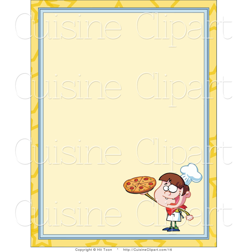 1024x1044 Cuisine Vector Clipart Of A Pizza Boy Menu Border