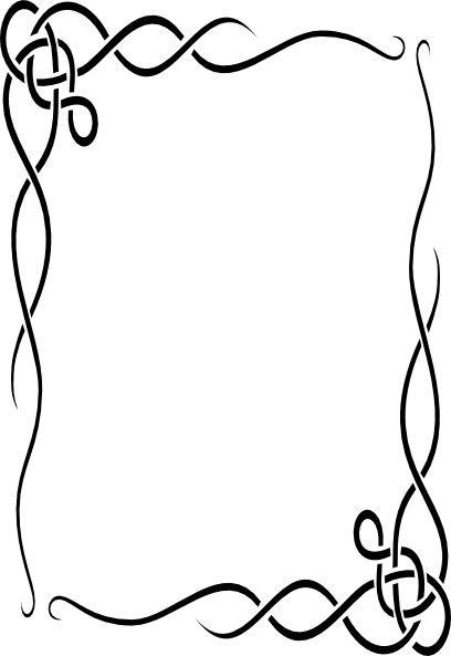 408x593 Free Printable Clip Art Borders Menu Clip Art