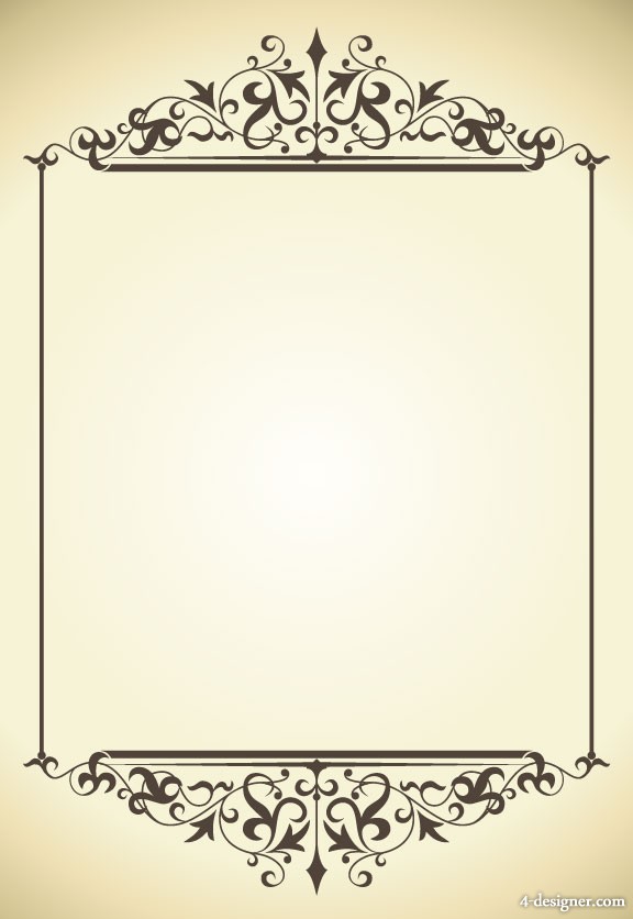 Menu Border Vector at Collection of Menu Border