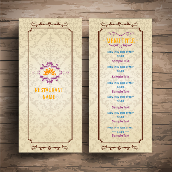 Menu Border Vector at Collection of Menu Border
