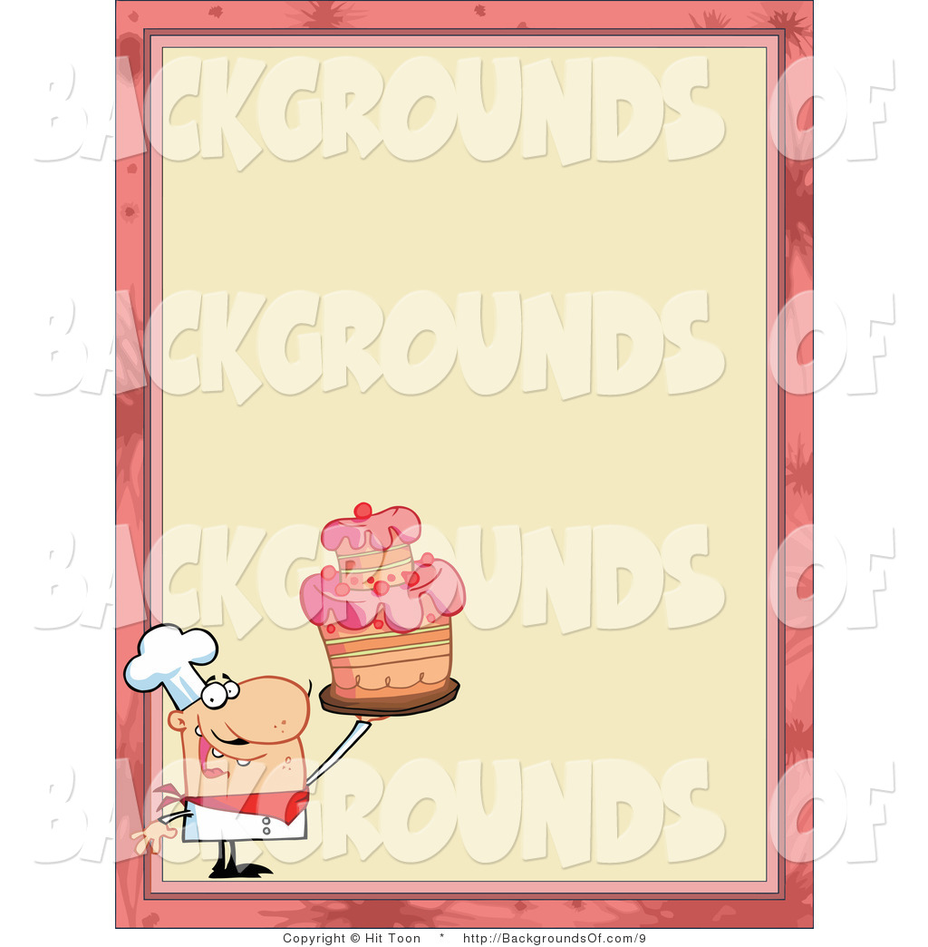 1024x1044 Vector Background Of Cake Menu Border
