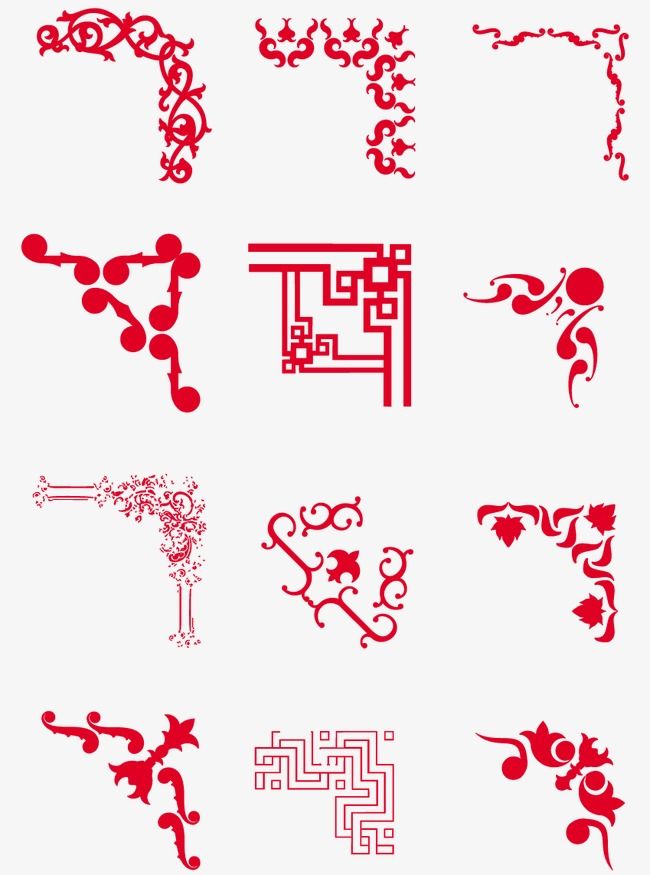 650x875 China Wind Pattern Red Border, Red Border, Border Pattern, Chinese