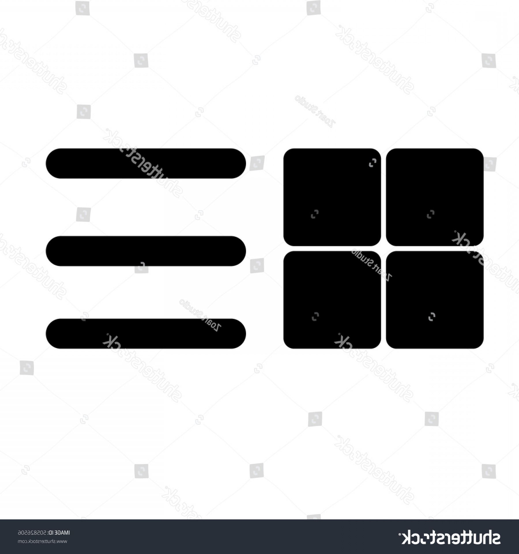 1800x1920 Menu Icon Grid View List Vector Soidergi