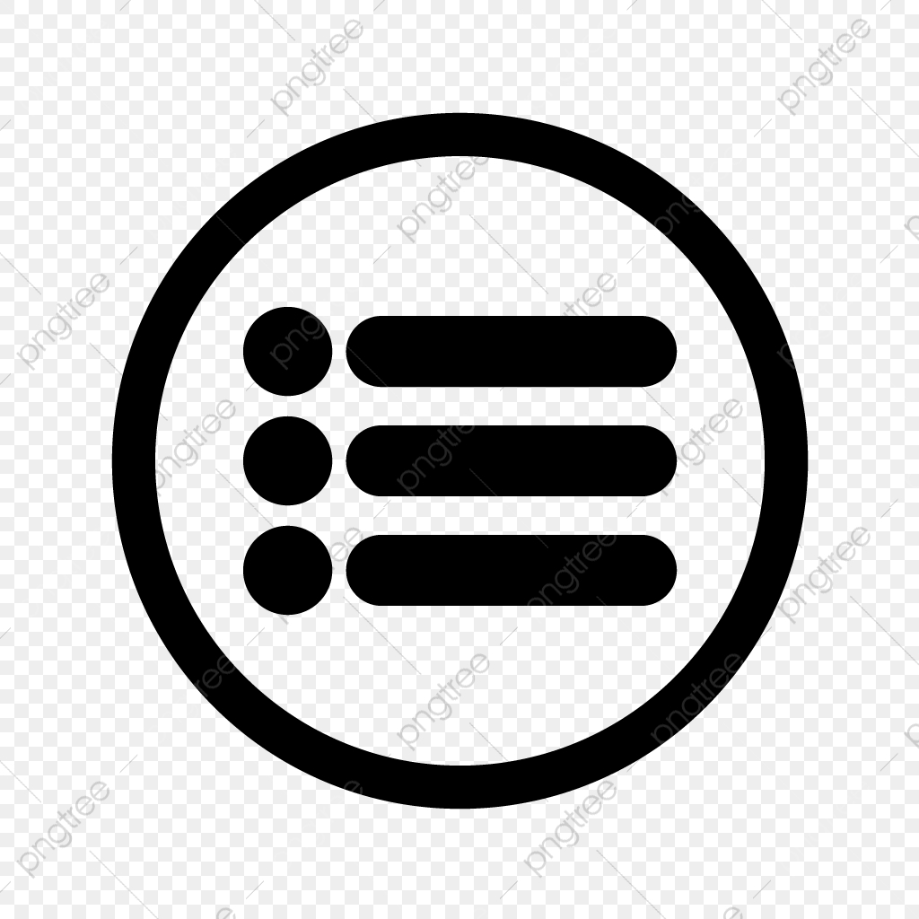 1024x1024 Menu Vector Icon, Menu, List, Line Png And Vector With Transparent