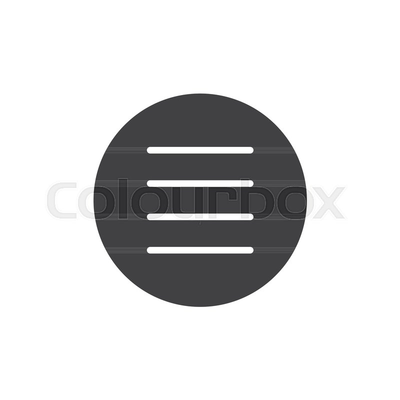 800x800 Menu Button Icon Vector, Filled Flat Stock Vector Colourbox