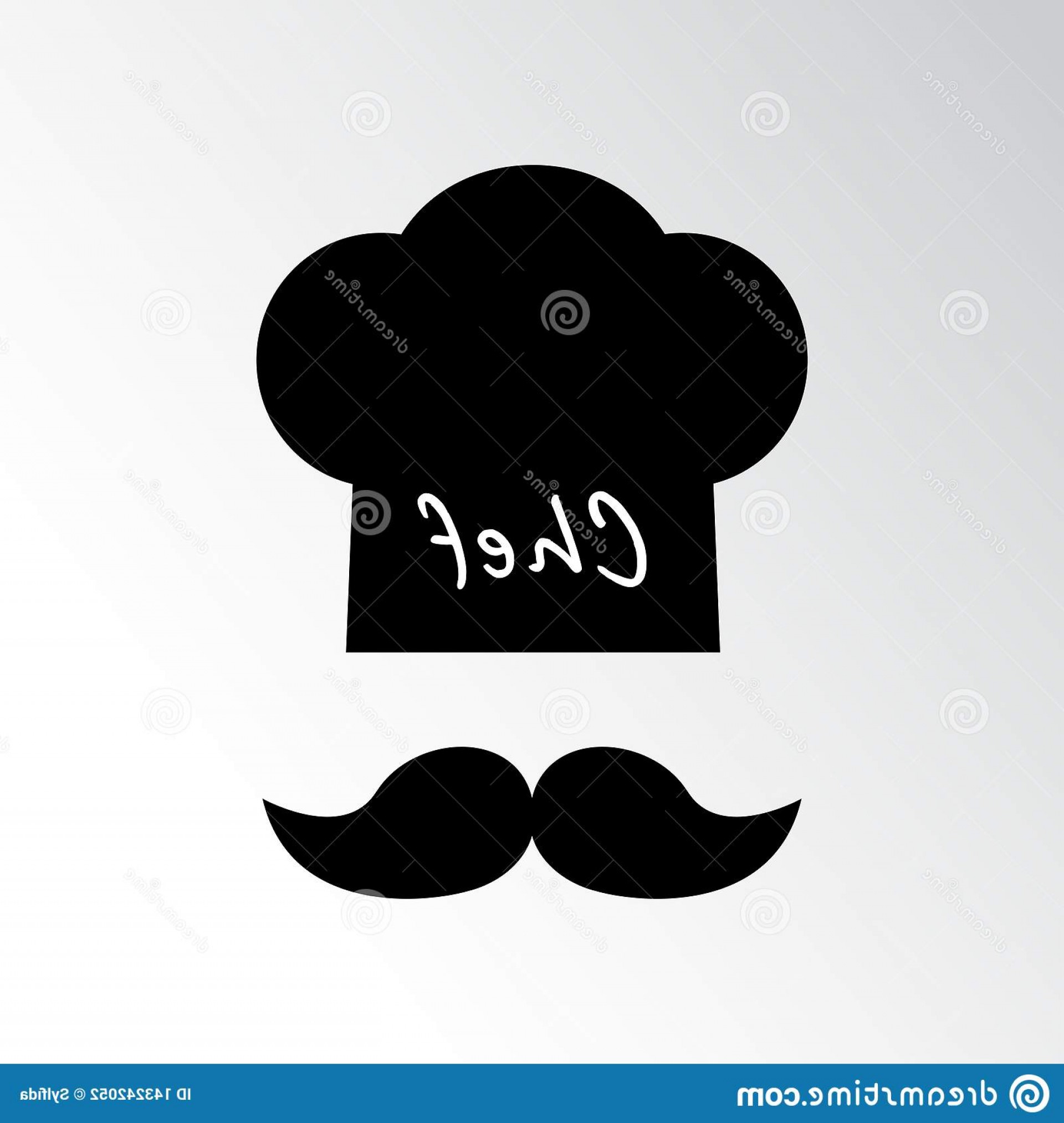 1920x2026 Chef Hat Mustache Menu Icon Vector Illustration Chef Hat Mustache