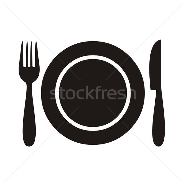 600x600 Restaurant Menu Icon Vector Illustration David Benes